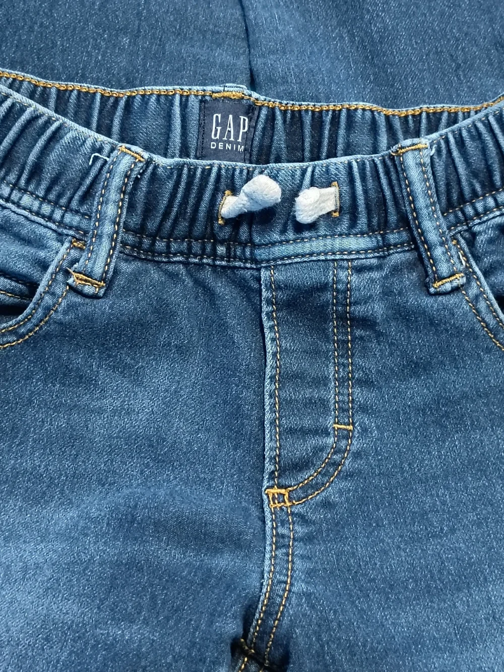 Gap Kids Boys Jeans Size S Regular Stretch Slim Blue Denim Pull-On Waist
